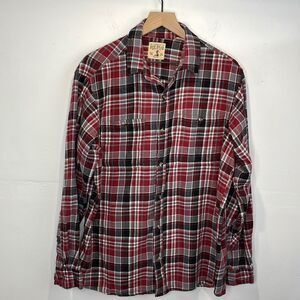Red Head Brand Co. Men’s Plaid Red Long Sleeve Button Down Flannel Shirt Size XL